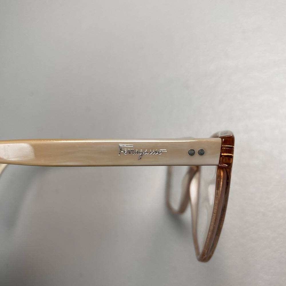 Salvatore Ferragamo Translucent Light pink Cat-Eye Glasses - Picture 7 of 8
